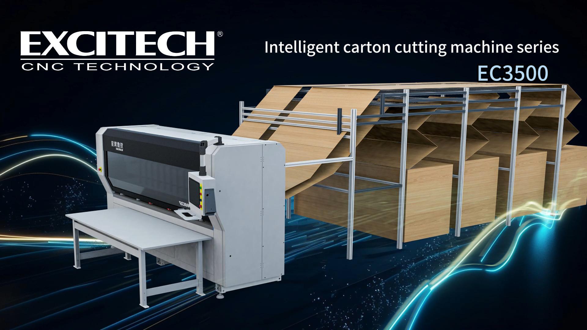 Μηχάνημα κοπής χαρτοκιβωτίων Excitech - Κόφτης χαρτιού πολλαπλών σταθμών βιβλιοθήκης σειράς EC3500