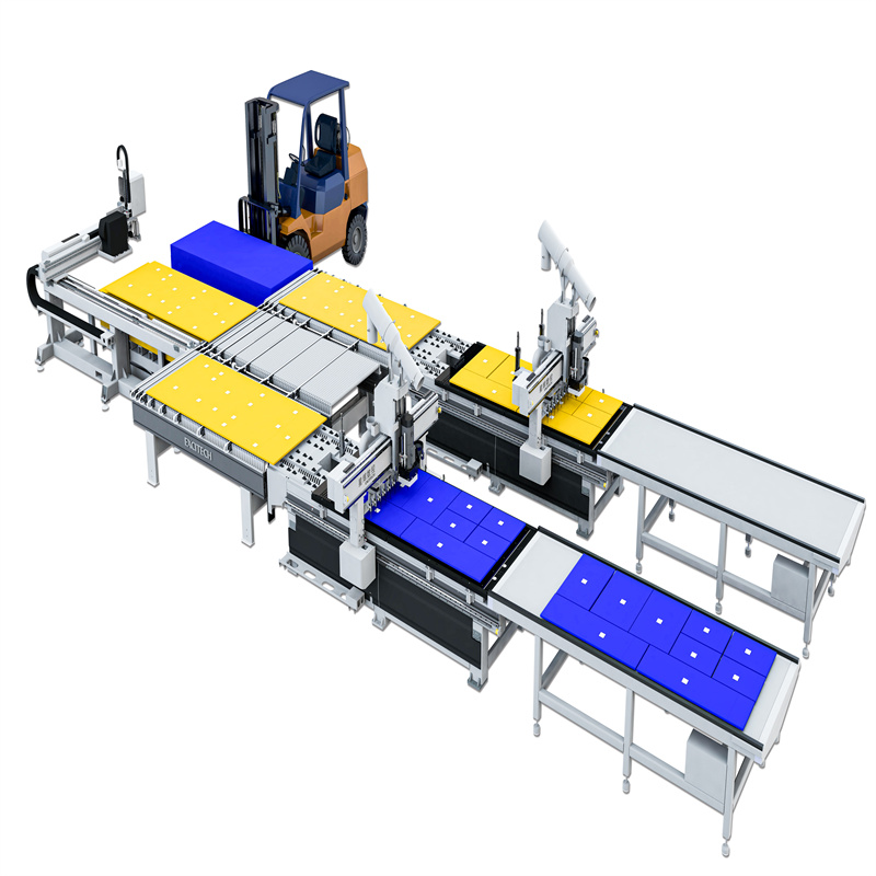 Ξυλουργική CNC Intelligent Furniture Factory Nesting Unit